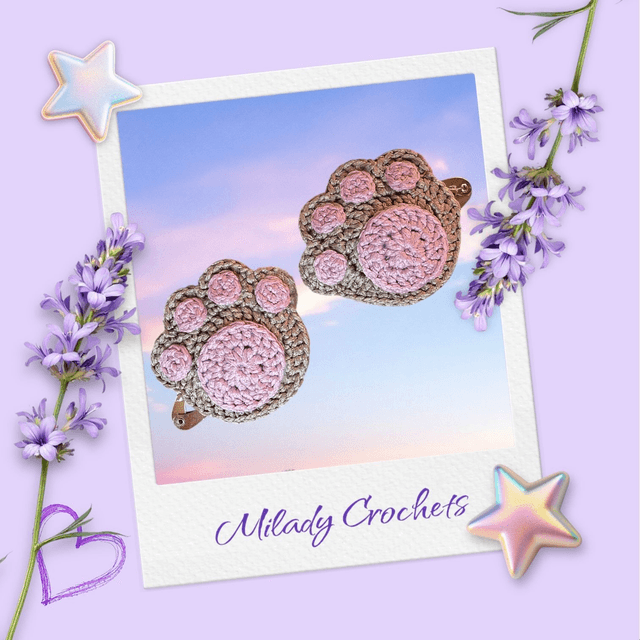 Barrette Patoune de chat