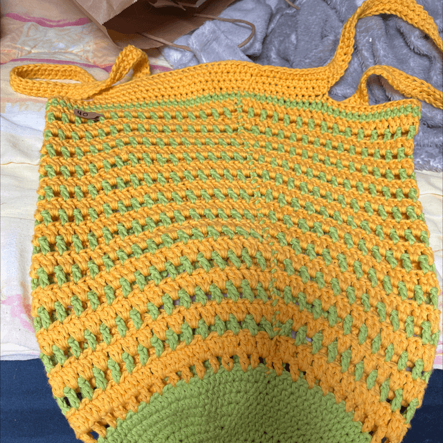 Sac jaune et vert L