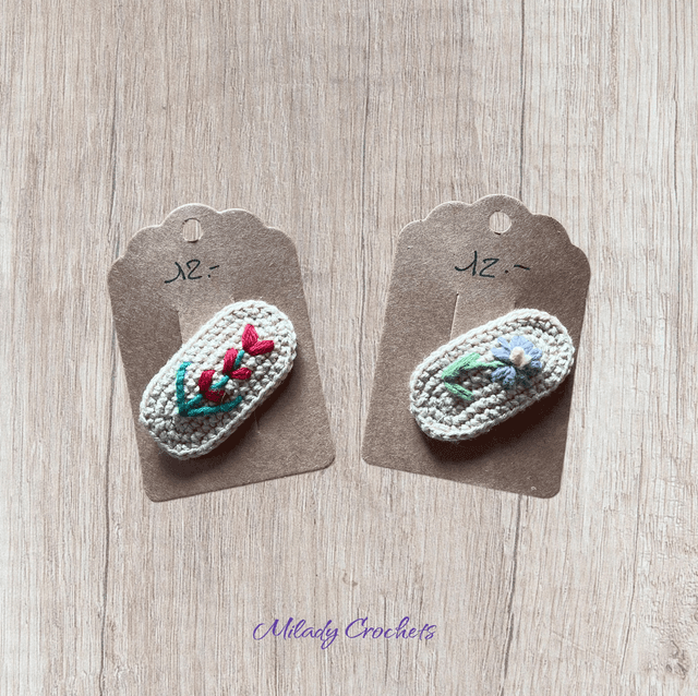 Barrettes fleuries 